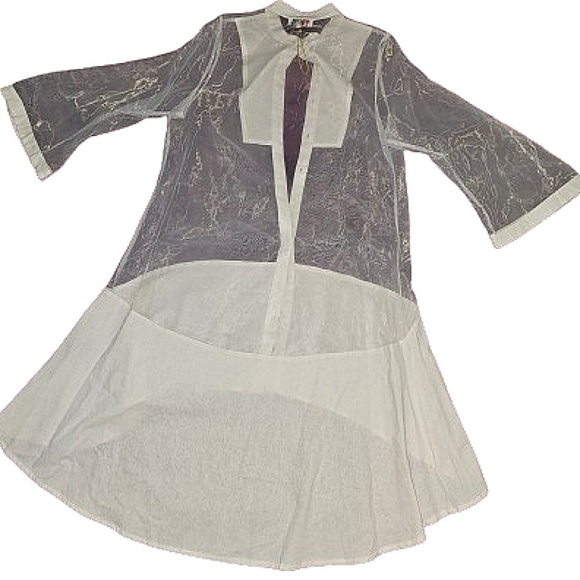 NWT LISA RENE, 3 PIECE LINEN/SHEER PANT SUIT SIZE M - Picture 11 of 15